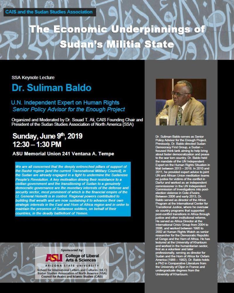 The Economic Underpinnings of Sudan's Militia State flyer