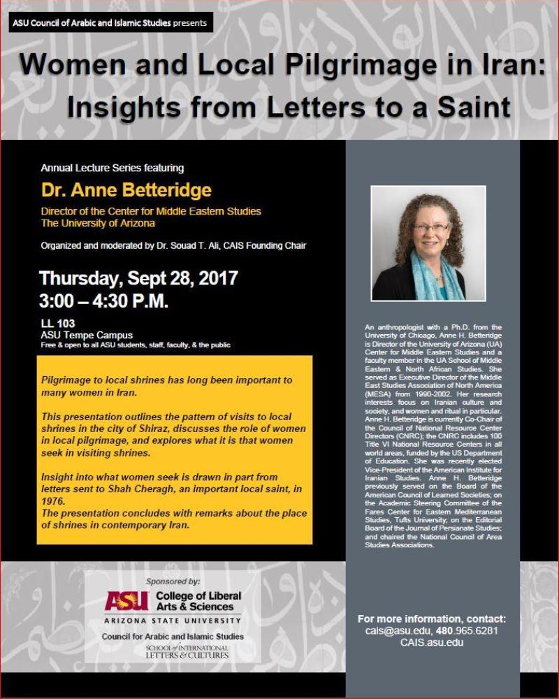 Women and Local Pilgrimage in Iran: Insights from Letters to a Saint flyer